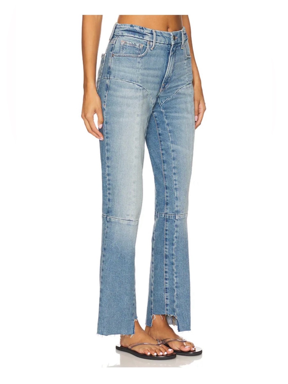 Good American Good Icon Raw Step-Hem Jeans | 2 / 26